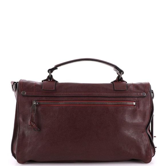 Proenza Schouler PS1 Fringe Satchel Leather Medium Red - Picture 3 of 8